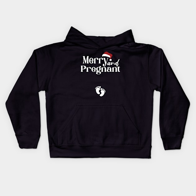 Merry and Pregnant Kids Hoodie by Hsbetweenus